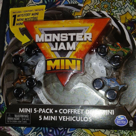 Monster Jam Mini 5-Pack - Multicolor. With One Mystery Mini - Picture 1 of 6